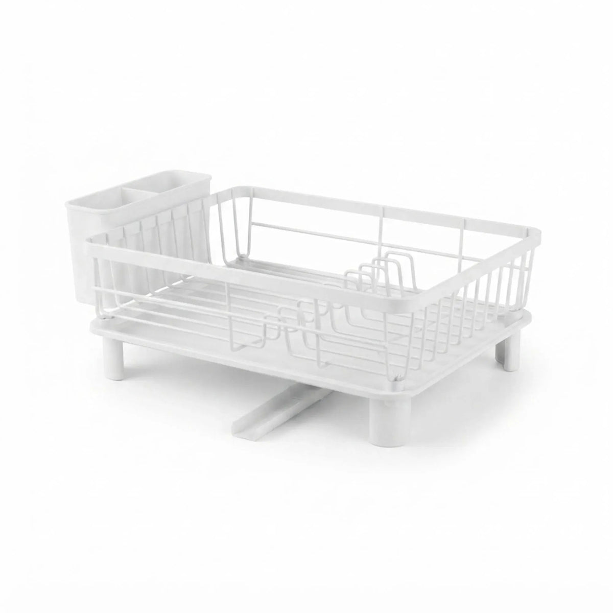 Dish Drying Rack with Drainboard and Utensil Holder for Kitchen - White - Home & Garden > Kitchenware > Dish Racks - Rivercity House & Home Co. (ABN 18 642 972 209) - Affordable Modern Furniture Australia