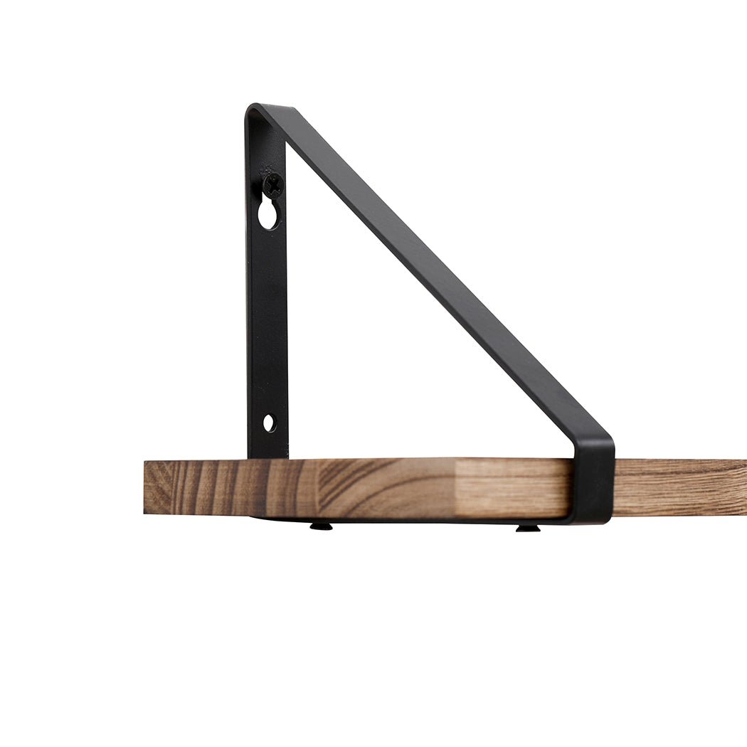 DIY Floating Wall Shelves 3 - Tier Paulownia Wood - Natural - Rivercity House & Home Co. (ABN 18 642 972 209) - Affordable Modern Furniture Australia