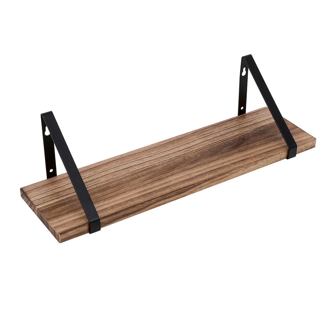 DIY Floating Wall Shelves 3 - Tier Paulownia Wood - Natural - Rivercity House & Home Co. (ABN 18 642 972 209) - Affordable Modern Furniture Australia
