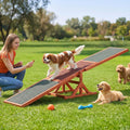 Dog Agility Seesaw 180cm for Obedience Training and Outdoor Play - Brown