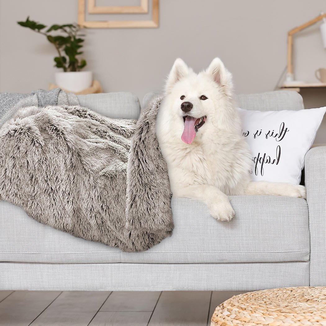 Dog and Cat Pet Blanket Warm Plush Mat - Brown - Rivercity House & Home Co. (ABN 18 642 972 209) - Affordable Modern Furniture Australia