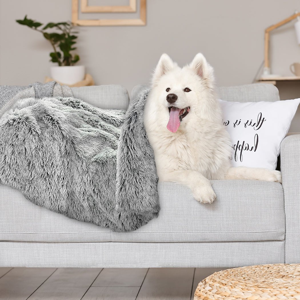 Dog and Cat Pet Blanket Warm Puppy Mat - Charcoal - Rivercity House & Home Co. (ABN 18 642 972 209) - Affordable Modern Furniture Australia