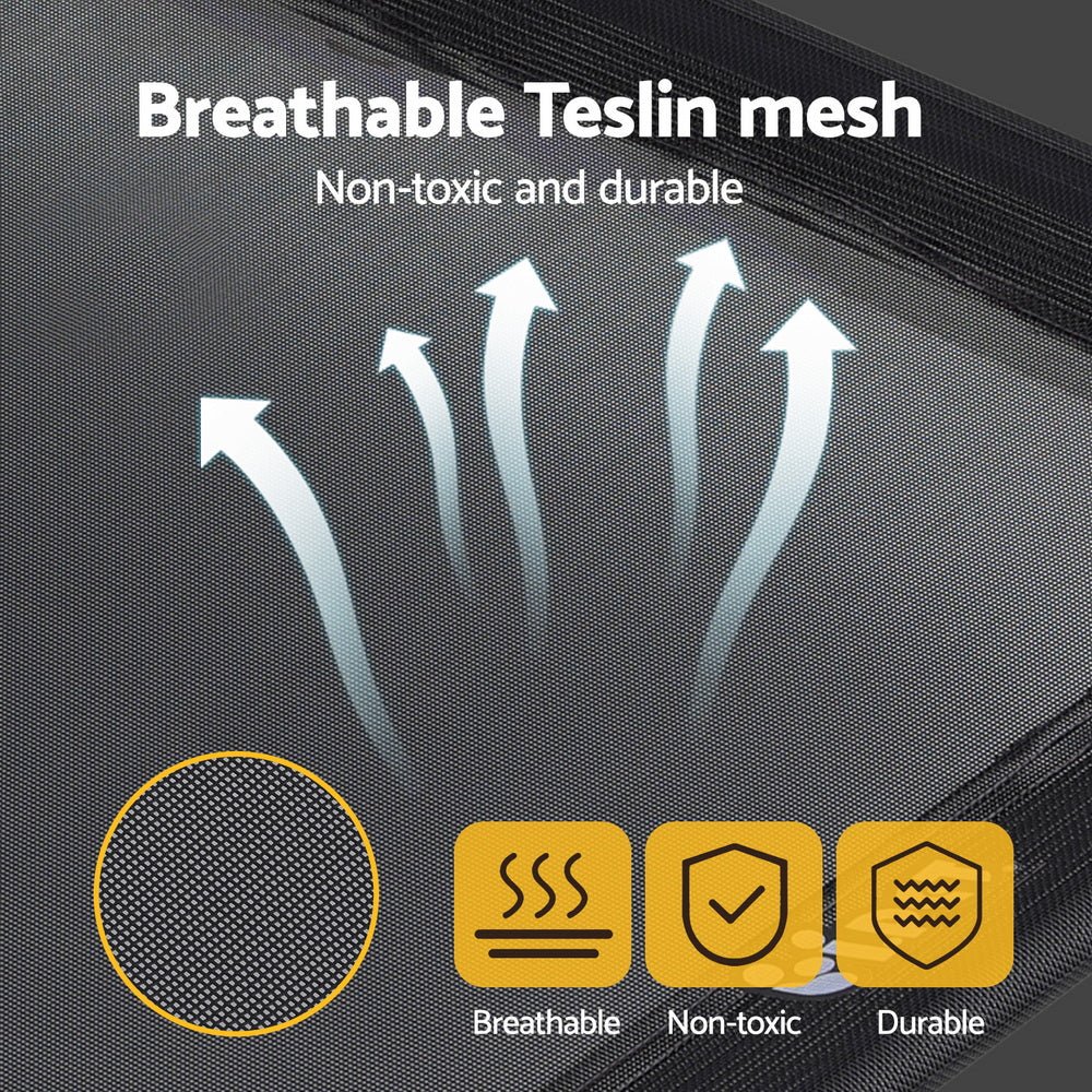 Dog Bed Elevated Trampoline Durable Raised Heavy Duty Large Dogs 90x137cm Black - Pet Care > Dog Supplies > Dog Beds - Rivercity House & Home Co. (ABN 18 642 972 209) - Affordable Modern Furniture Australia