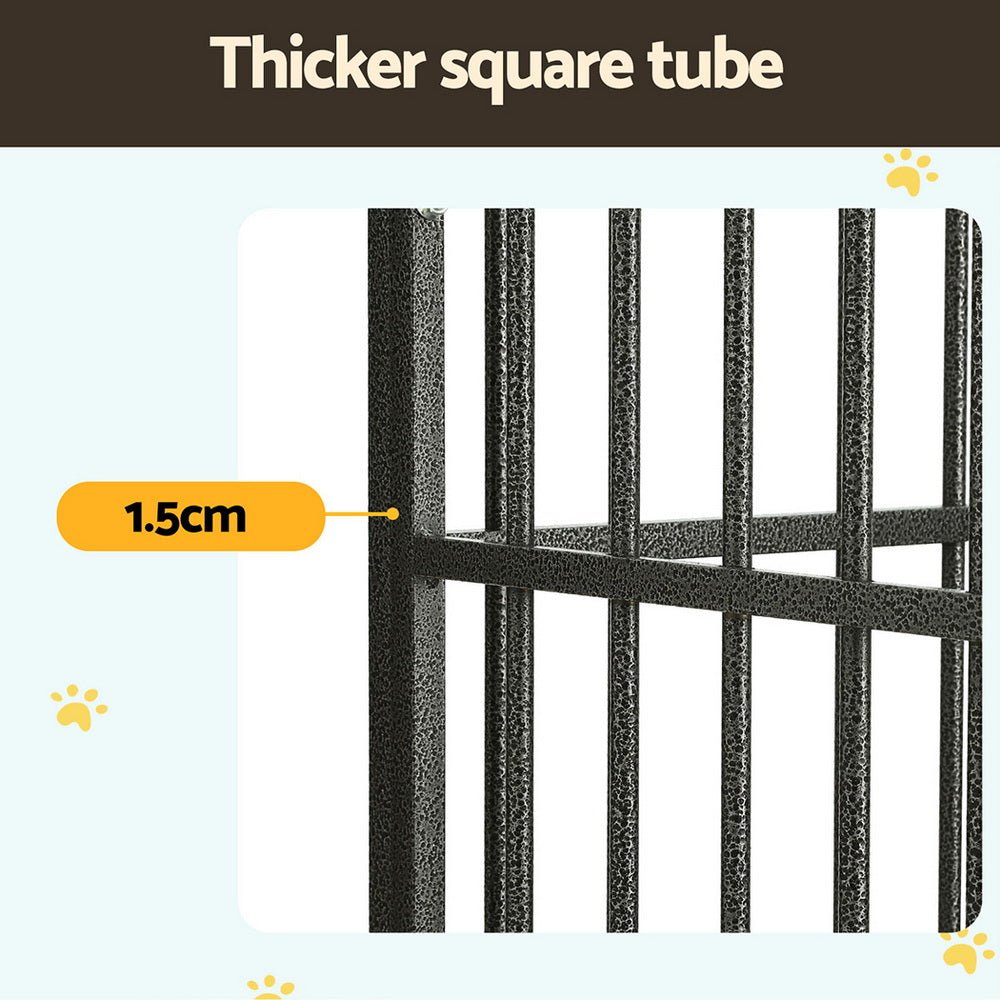 Dog Cage Crate Large Puppy Cat Anti - Bite Pet Kennel Wheels w/Tray Metal - Pet Care > Dog Supplies - Rivercity House & Home Co. (ABN 18 642 972 209) - Affordable Modern Furniture Australia