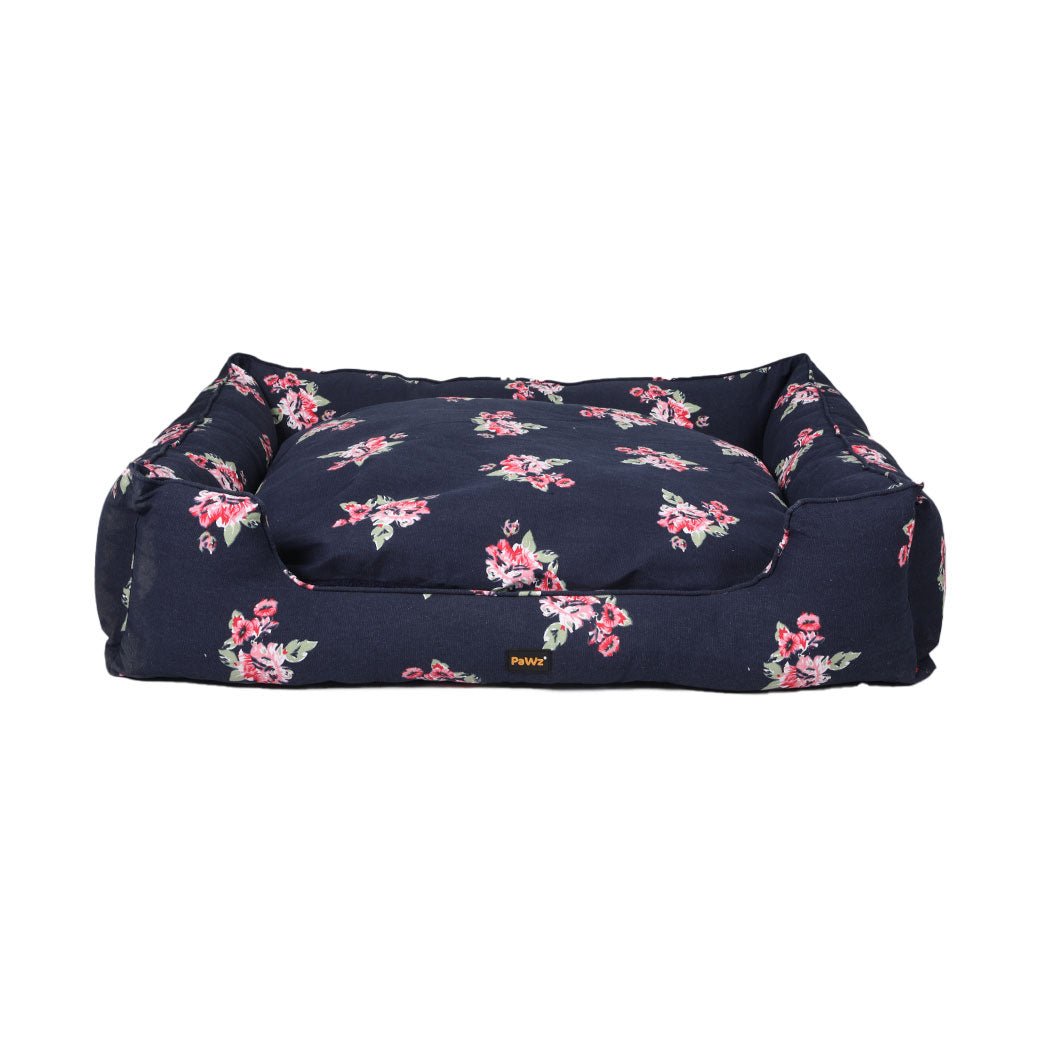 Dog Calming Washable XXL Pet Bed with Bolster - Navy - Rivercity House & Home Co. (ABN 18 642 972 209) - Affordable Modern Furniture Australia