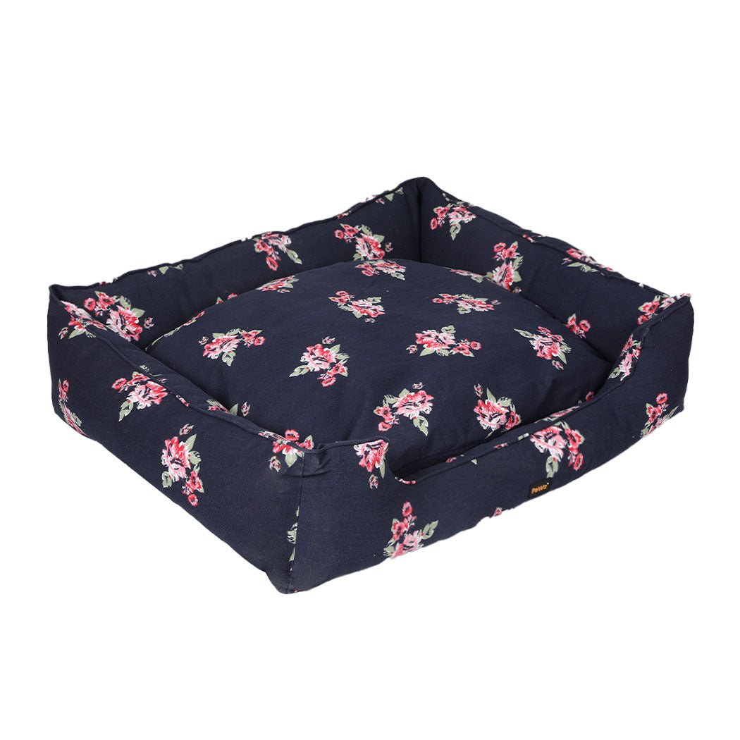 Dog Calming Washable XXL Pet Bed with Bolster - Navy - Rivercity House & Home Co. (ABN 18 642 972 209) - Affordable Modern Furniture Australia