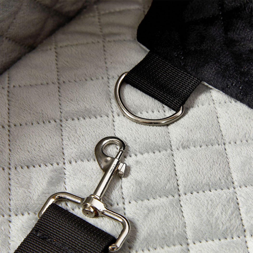 Dog Car Booster Seat with Safety Belt and Travel Bed - Black - Rivercity House & Home Co. (ABN 18 642 972 209) - Affordable Modern Furniture Australia