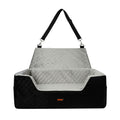 Dog Car Booster Seat with Safety Belt and Travel Bed - Black