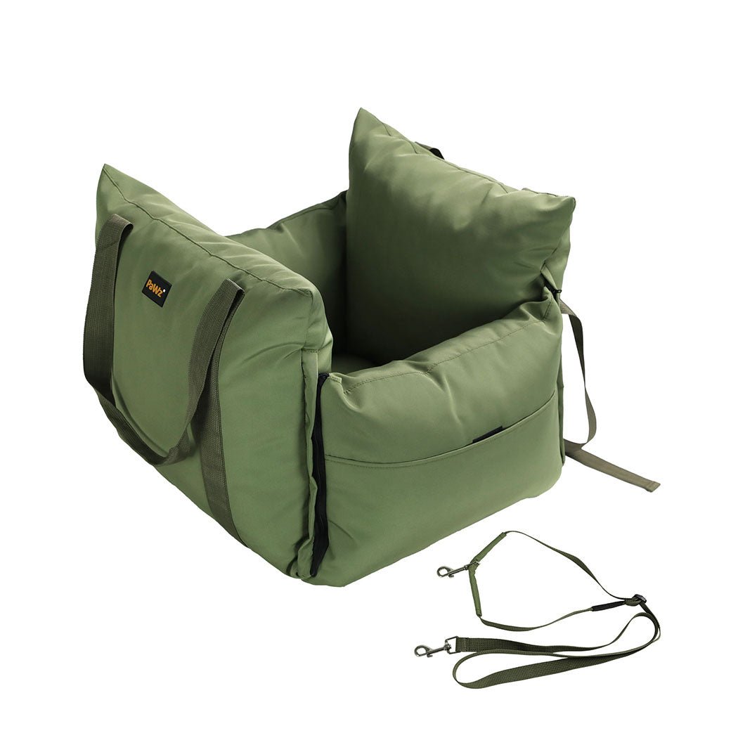 Dog Car Seat Booster with Adjustable Belt - Green - Rivercity House & Home Co. (ABN 18 642 972 209) - Affordable Modern Furniture Australia