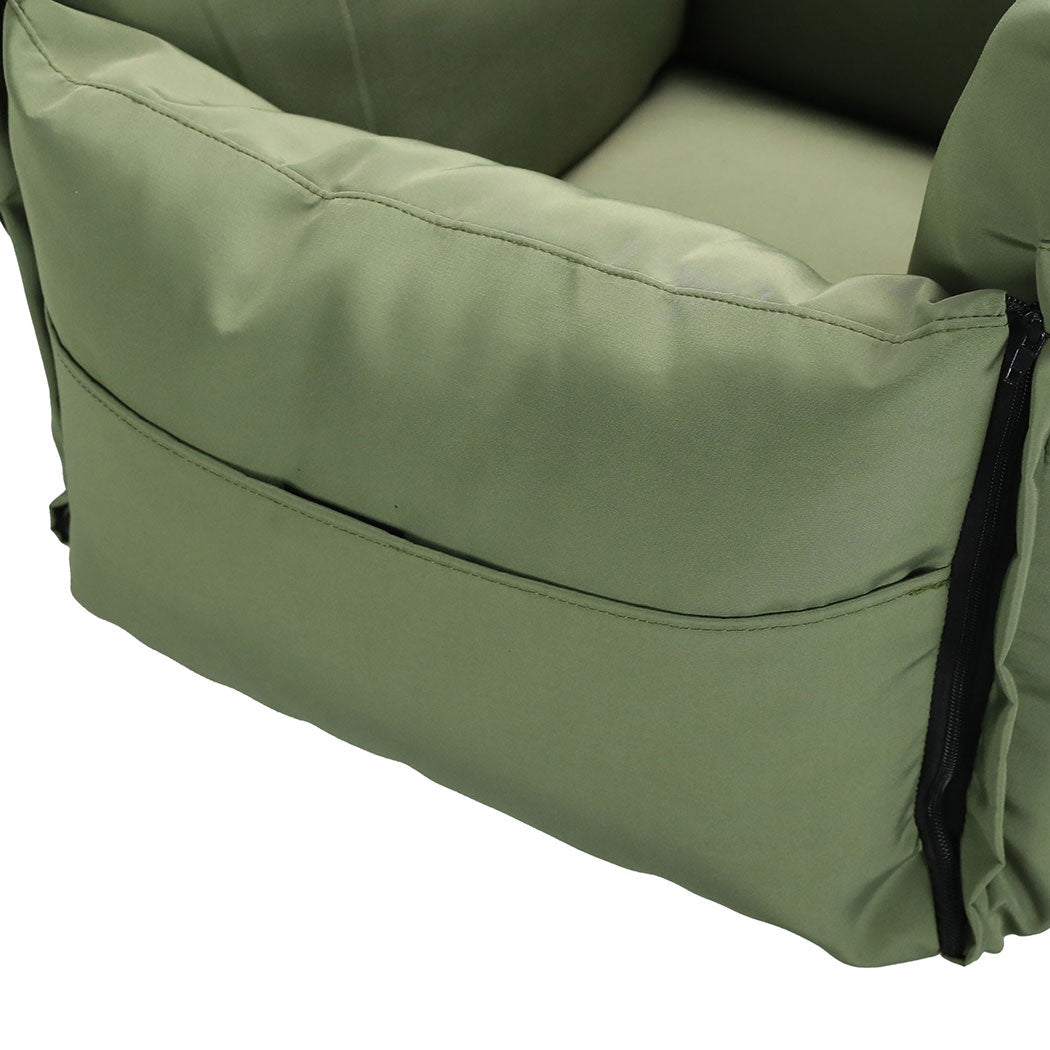 Dog Car Seat Booster with Adjustable Belt - Green - Rivercity House & Home Co. (ABN 18 642 972 209) - Affordable Modern Furniture Australia