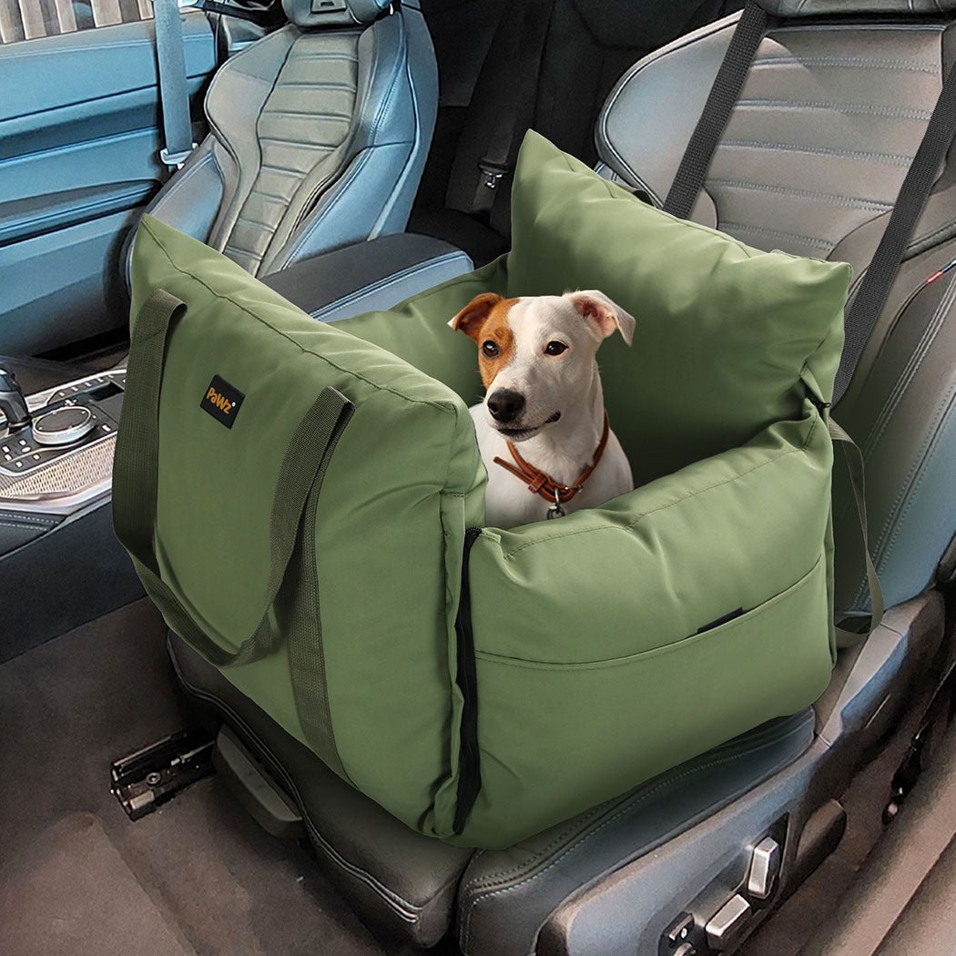 Dog Car Seat Booster with Adjustable Belt - Green - Rivercity House & Home Co. (ABN 18 642 972 209) - Affordable Modern Furniture Australia