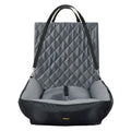Dog Car Seat Travel Safety Booster with Straps - Grey