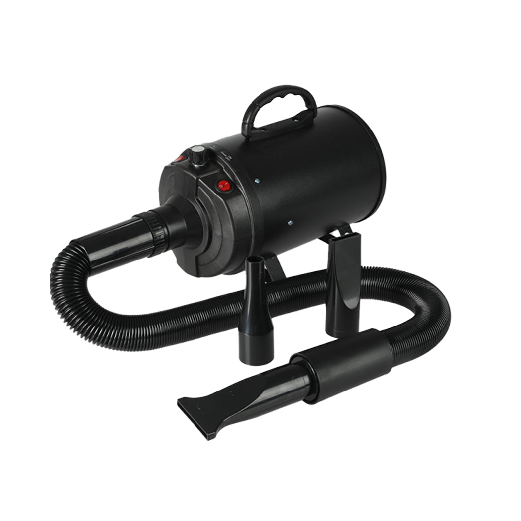 Dog Cat Pet Hair Dryer Grooming Blow Dryer with Nozzles - Black - Rivercity House & Home Co. (ABN 18 642 972 209) - Affordable Modern Furniture Australia