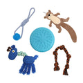 Dog Chew Toys Squeaky Puppy Pet Set - Multi-Color
