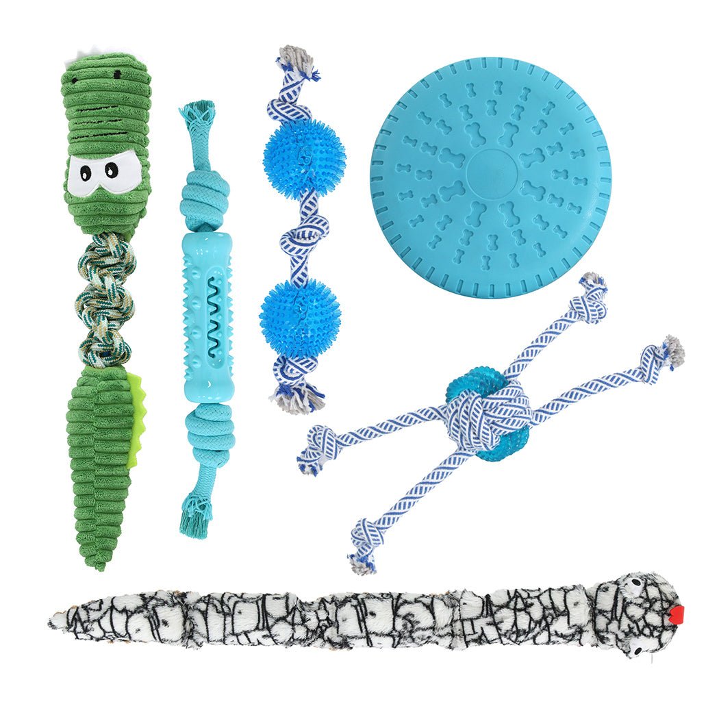 Dog Chew Toys Squeaky Puppy Pet Toy Set - Multicolor - Rivercity House & Home Co. (ABN 18 642 972 209) - Affordable Modern Furniture Australia