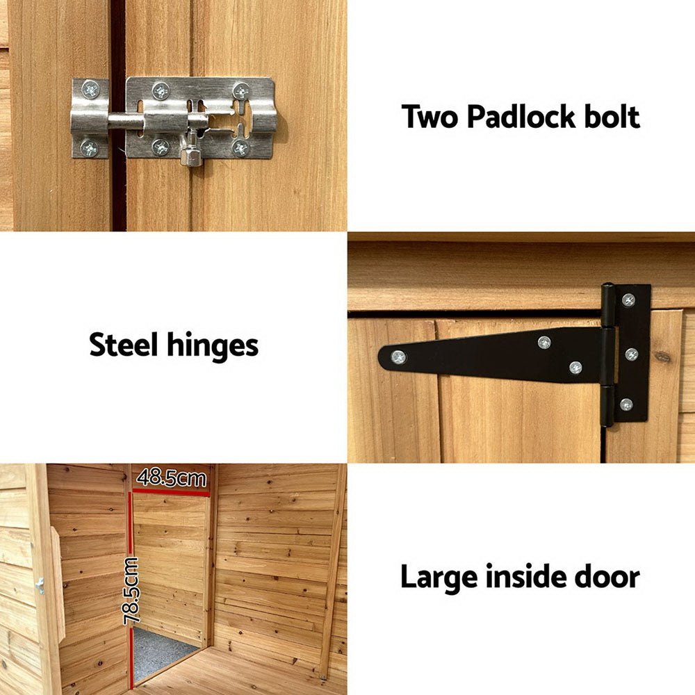 Dog Kennel Extra Large 2.28M Wooden House Bed Outdoor Pet Puppy Cabin Log - Pet Care > Dog Supplies > Dog Kennels - Rivercity House & Home Co. (ABN 18 642 972 209) - Affordable Modern Furniture Australia