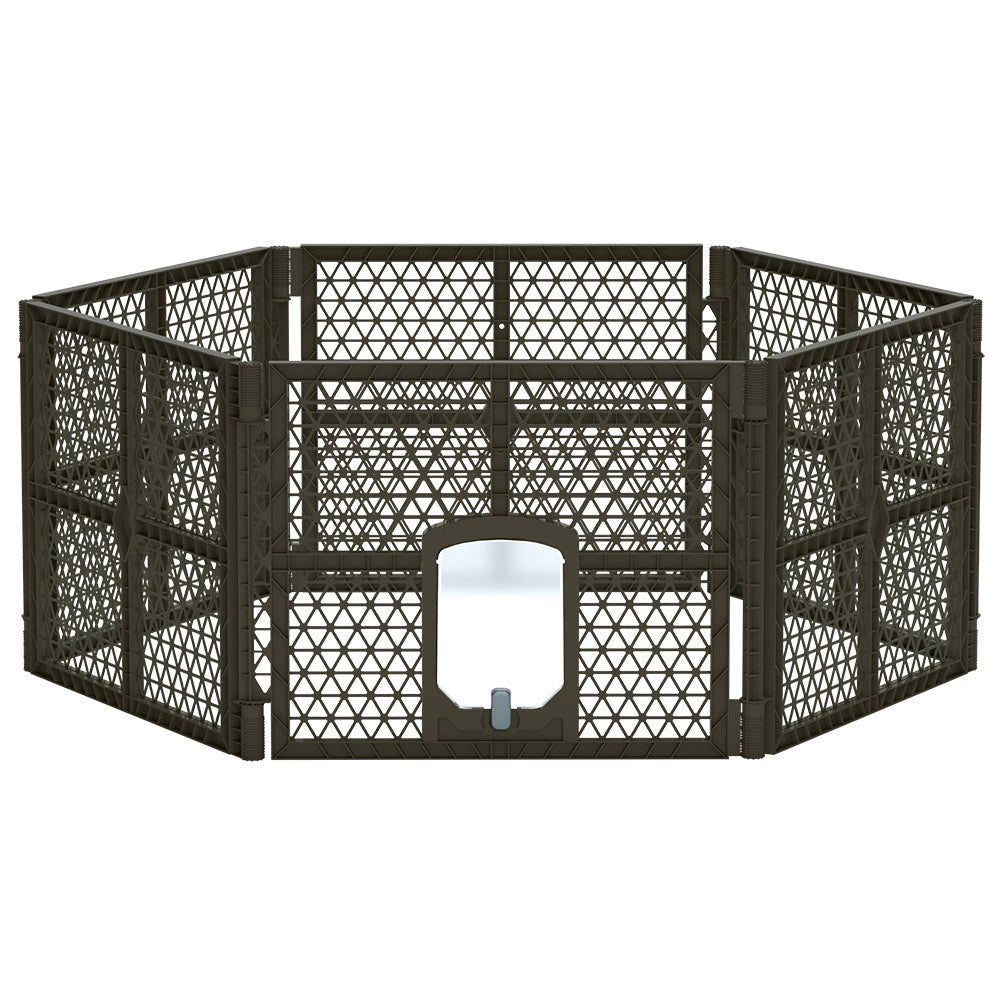 Dog Playpen Enclosure 6 Panel Pet Fence Plastic Play Pen - Pet Care > Dog Supplies > Dog Playpens & Gates - Rivercity House & Home Co. (ABN 18 642 972 209) - Affordable Modern Furniture Australia