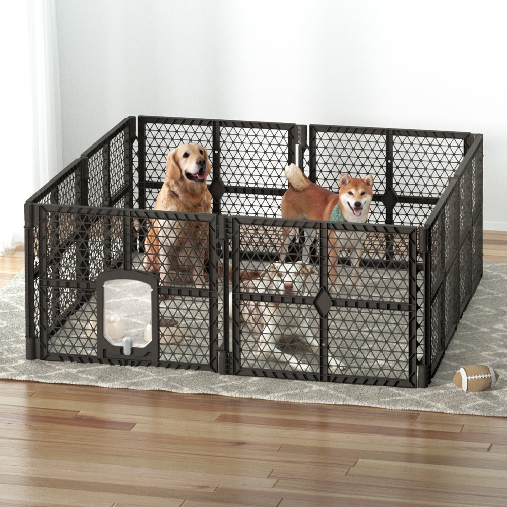 Dog Playpen Enclosure 8 Panel Pet Fence Plastic Play Pen - Pet Care > Dog Supplies > Dog Playpens & Gates - Rivercity House & Home Co. (ABN 18 642 972 209) - Affordable Modern Furniture Australia