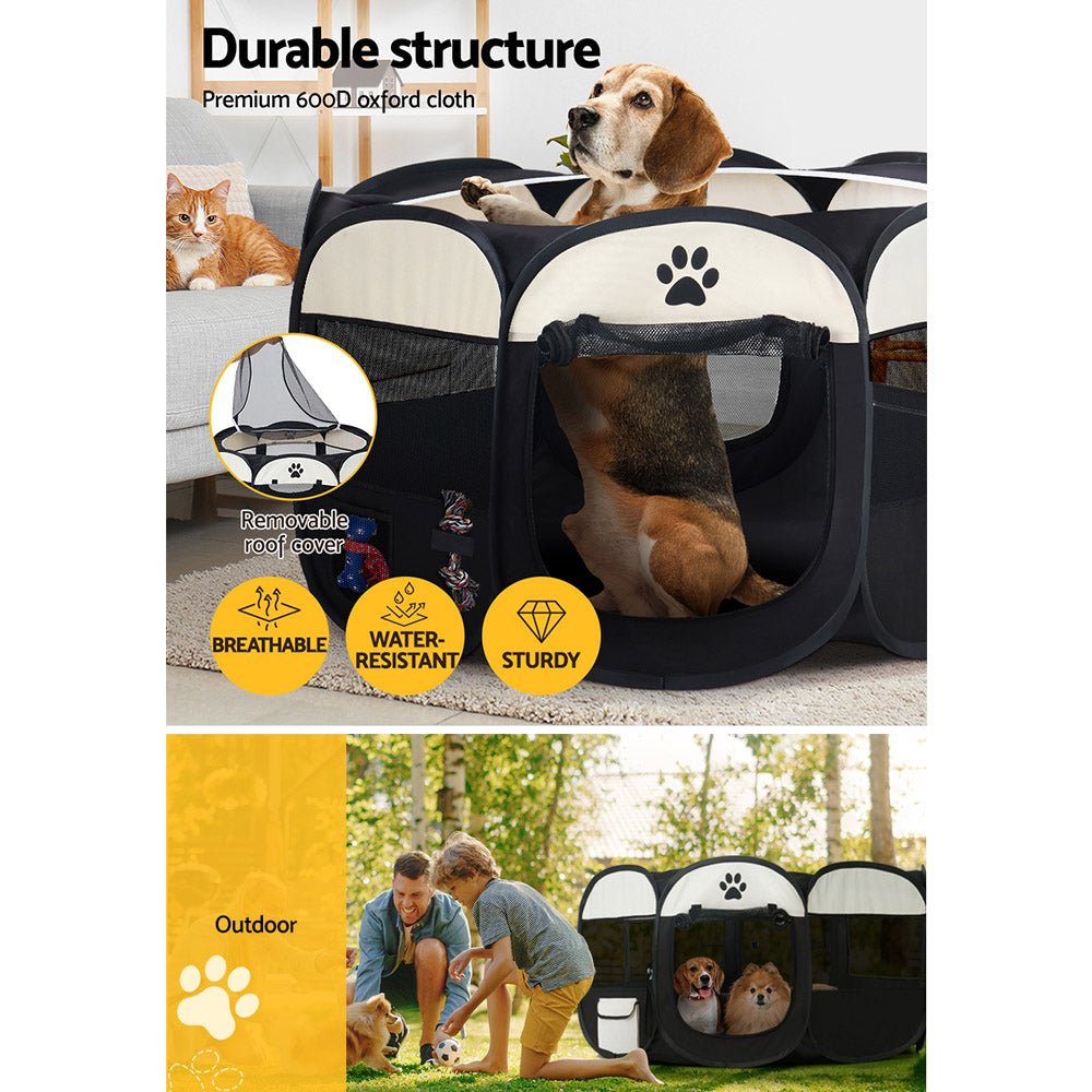 Dog Playpen Tent Pet Crate Fence 3XL Enclosure - Pet Care > Dog Supplies > Dog Playpens & Gates - Rivercity House & Home Co. (ABN 18 642 972 209) - Affordable Modern Furniture Australia
