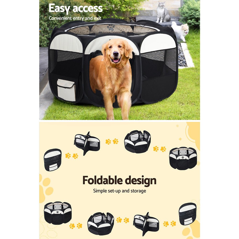 Dog Playpen Tent Pet Crate Fence 3XL Enclosure - Pet Care > Dog Supplies > Dog Playpens & Gates - Rivercity House & Home Co. (ABN 18 642 972 209) - Affordable Modern Furniture Australia