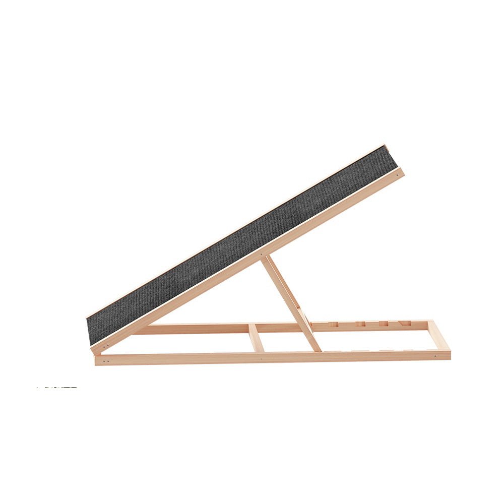 Dog Ramp 100cm Adjustable Height Wooden Steps Stairs For Bed Sofa Car Foldable - Pet Care > Dog Supplies > Dog Steps & Ramps - Rivercity House & Home Co. (ABN 18 642 972 209) - Affordable Modern Furniture Australia