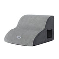 2-Step Dog Ramp for Small Dogs Non-Slip Foam Pet Stairs - Grey