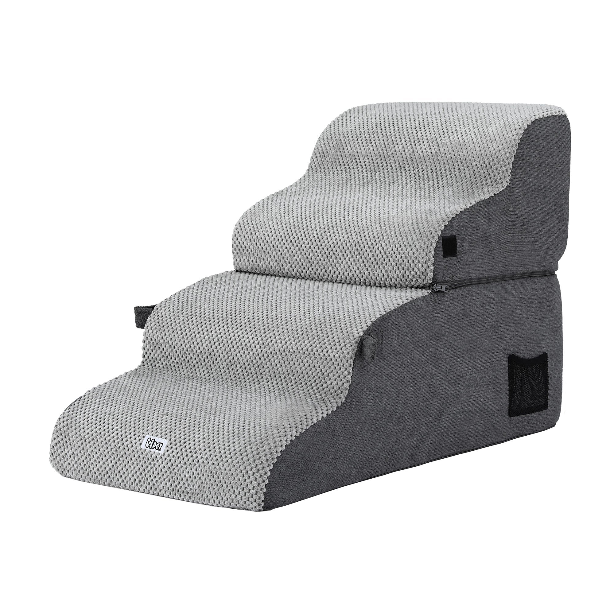 Dog Stairs and Bed 2 - in - 1 Sofa Car Foam Non - Slip Washable Pet Stairs Indoor Grey - Pet Care > Dog Supplies > Dog Steps & Ramps - Rivercity House & Home Co. (ABN 18 642 972 209) - Affordable Modern Furniture Australia