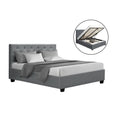 Dorilla Gas Lift Storage Double Bed Frame - Grey