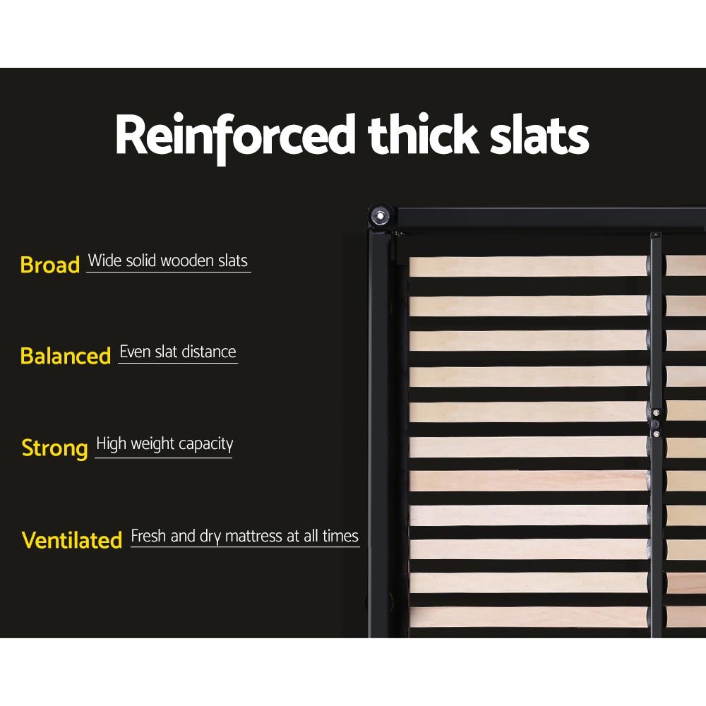 Dorilla Storage Queen Bed Frame Charcoal - Rivercity House & Home Co. (ABN 18 642 972 209) - Affordable Modern Furniture Australia