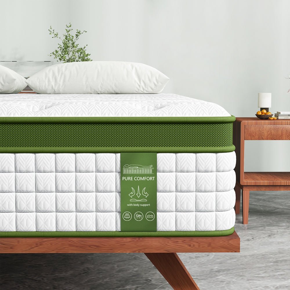 Double 30cm Hybrid Mattress Cooling Gel Memory Foam 5 Zone Pocket Spring Bed Temperature Regulating - Furniture > Mattresses > Double Mattress - Rivercity House & Home Co. (ABN 18 642 972 209) - Affordable Modern Furniture Australia