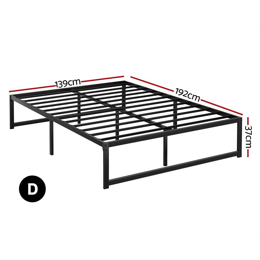 Double 30cm Latex Hybrid Mattress with Metal Bed Frame Bundle - Furniture > Bedroom > Beds & Bed Frames - Rivercity House & Home Co. (ABN 18 642 972 209) - Affordable Modern Furniture Australia