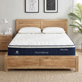Double 30cm Medium Firm Latex Hybrid Mattress and Pine Bed Frame Bundle