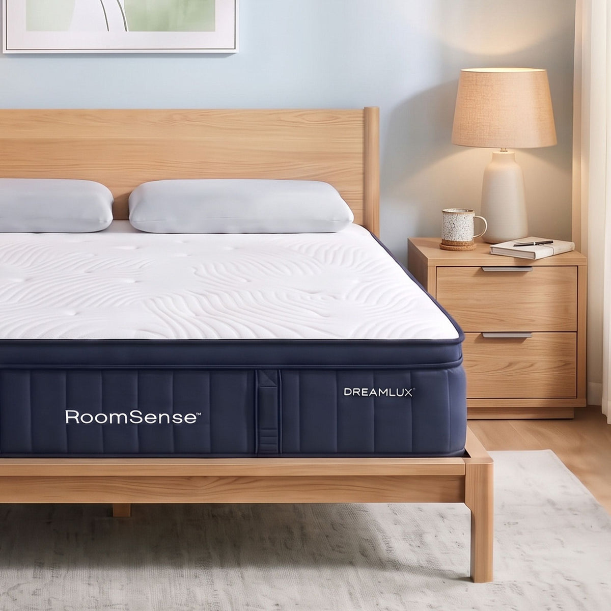 Double 34cm Gel Cooling Tencel Hybrid Mattress Bundle with 2 Memory Foam Pillows - Furniture > Mattresses > Double Mattress - Rivercity House & Home Co. (ABN 18 642 972 209) - Affordable Modern Furniture Australia