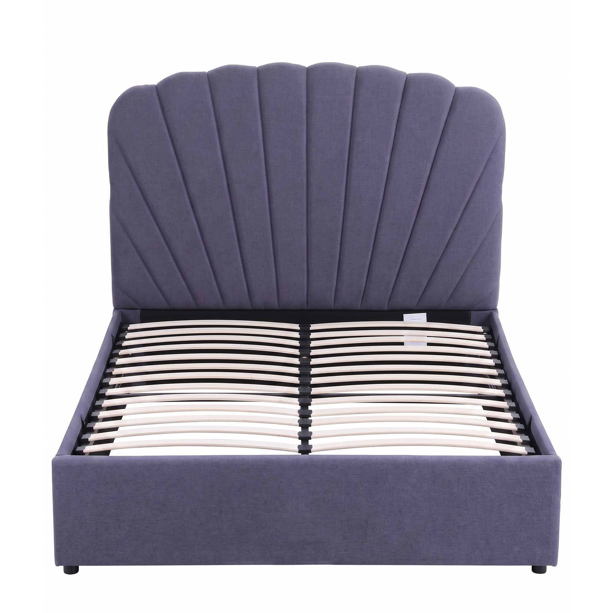 Double Bed Frame with Hydraulic Lift Storage and USB Ports - Grey - Furniture > Bedroom > Beds & Bed Frames - Rivercity House & Home Co. (ABN 18 642 972 209) - Affordable Modern Furniture Australia