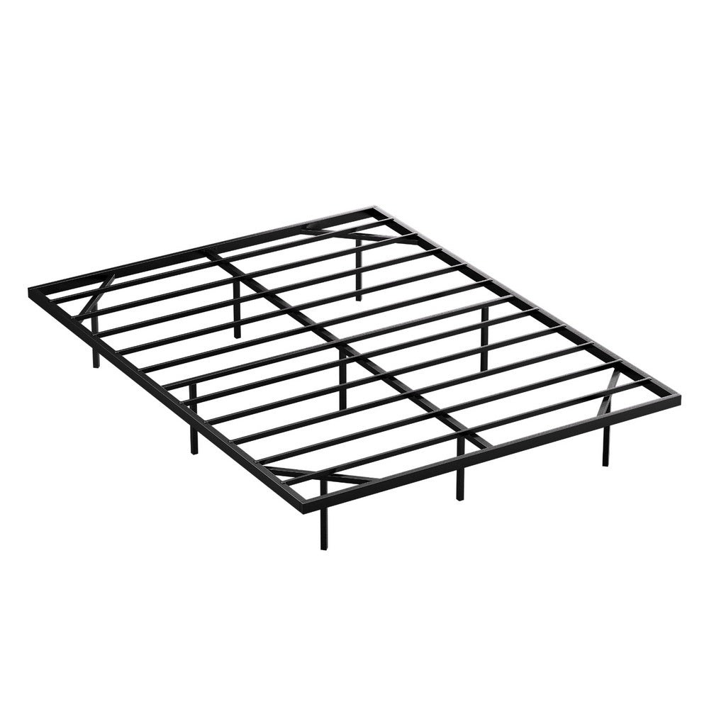 Double Bed Frame,Floating Metal Bed Frame with Smart LED Lights - Sturdy Metal Platform Bed Base, Silent Design, Tool - Free Assembly, 300KG Capacity for Home/Hotel/Master Bedroom - Furniture > Bedroom > Beds & Bed Frames - Rivercity House & Home Co. (ABN 18 642 972 209) - Affordable Modern Furniture Australia