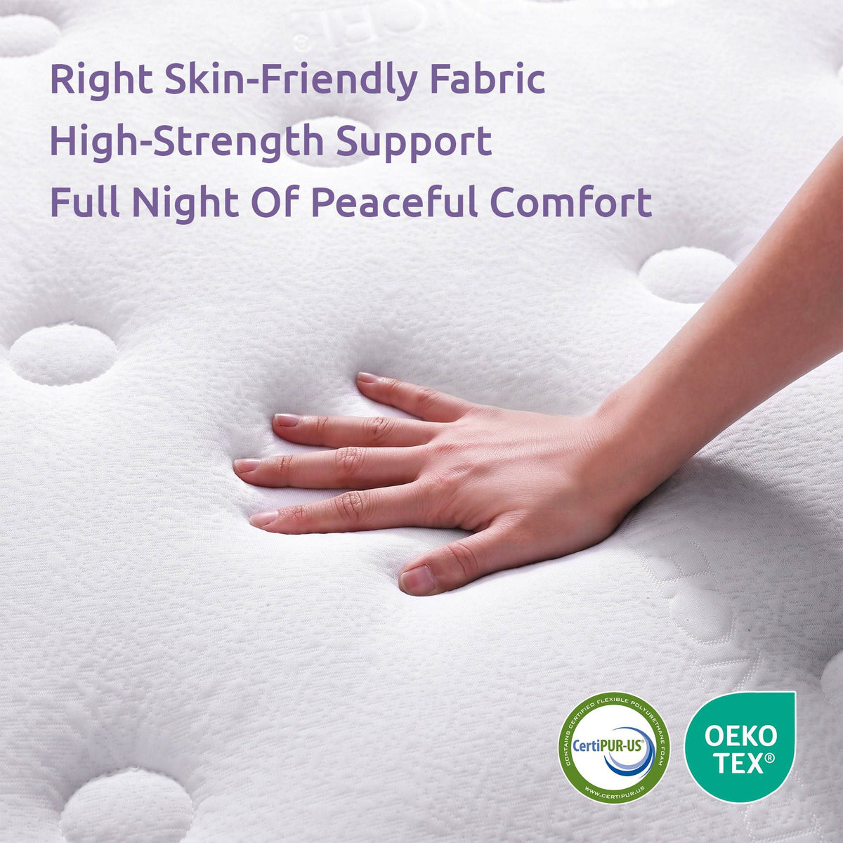 Double Mattress 23cm Pocket Spring Cooling Gel Foam Medium-Firm Support - White - Furniture > Mattresses > Double Mattress - Rivercity House & Home Co. (ABN 18 642 972 209) - Affordable Modern Furniture Australia