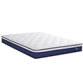 Double 23cm Pocket Spring Mattress with Cooling Gel Foam Medium-Firm Support - White