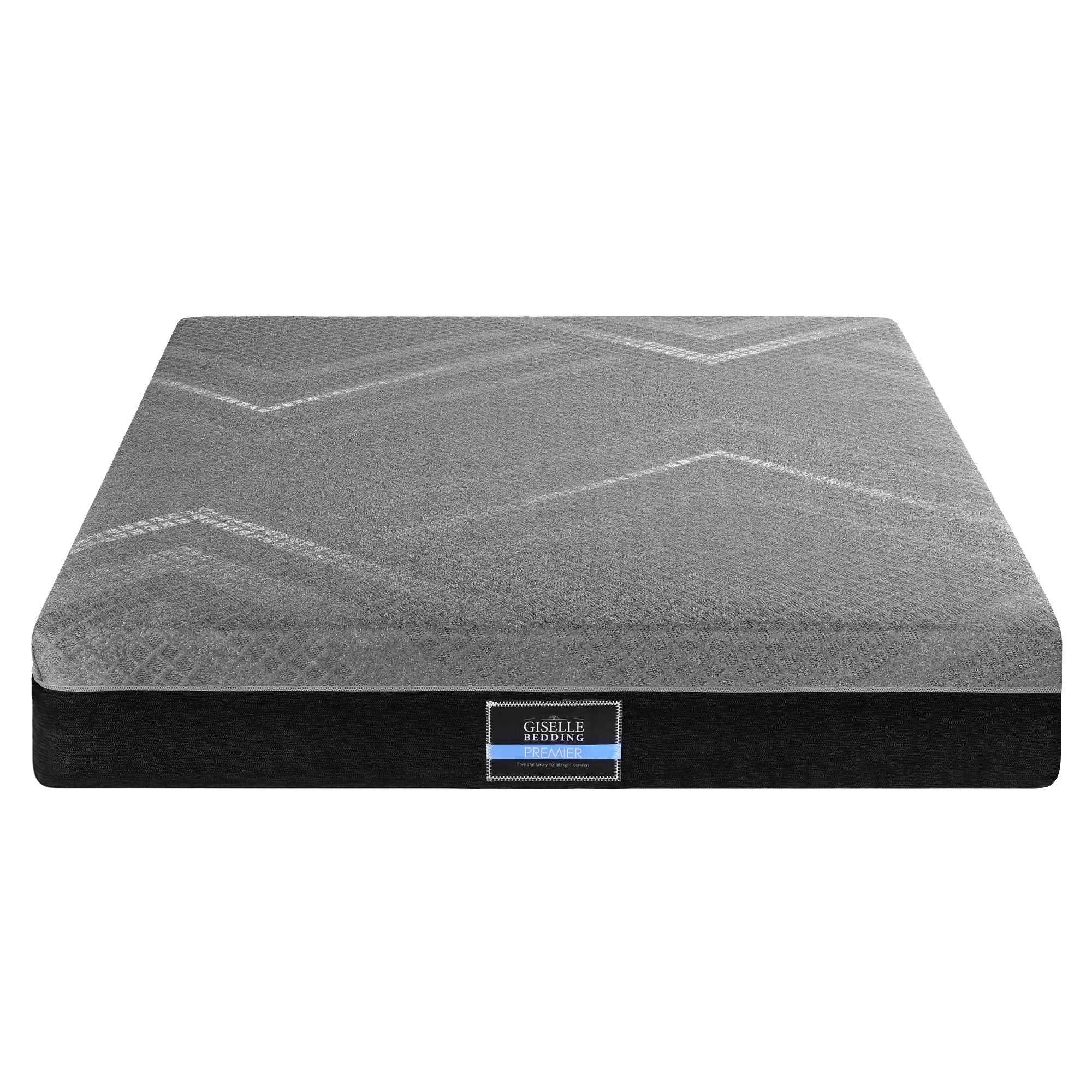 Double Mattress 26cm Firm Pocket Spring with Dual Edge Support - Dark Grey - Furniture > Mattresses > Double Mattress - Rivercity House & Home Co. (ABN 18 642 972 209) - Affordable Modern Furniture Australia