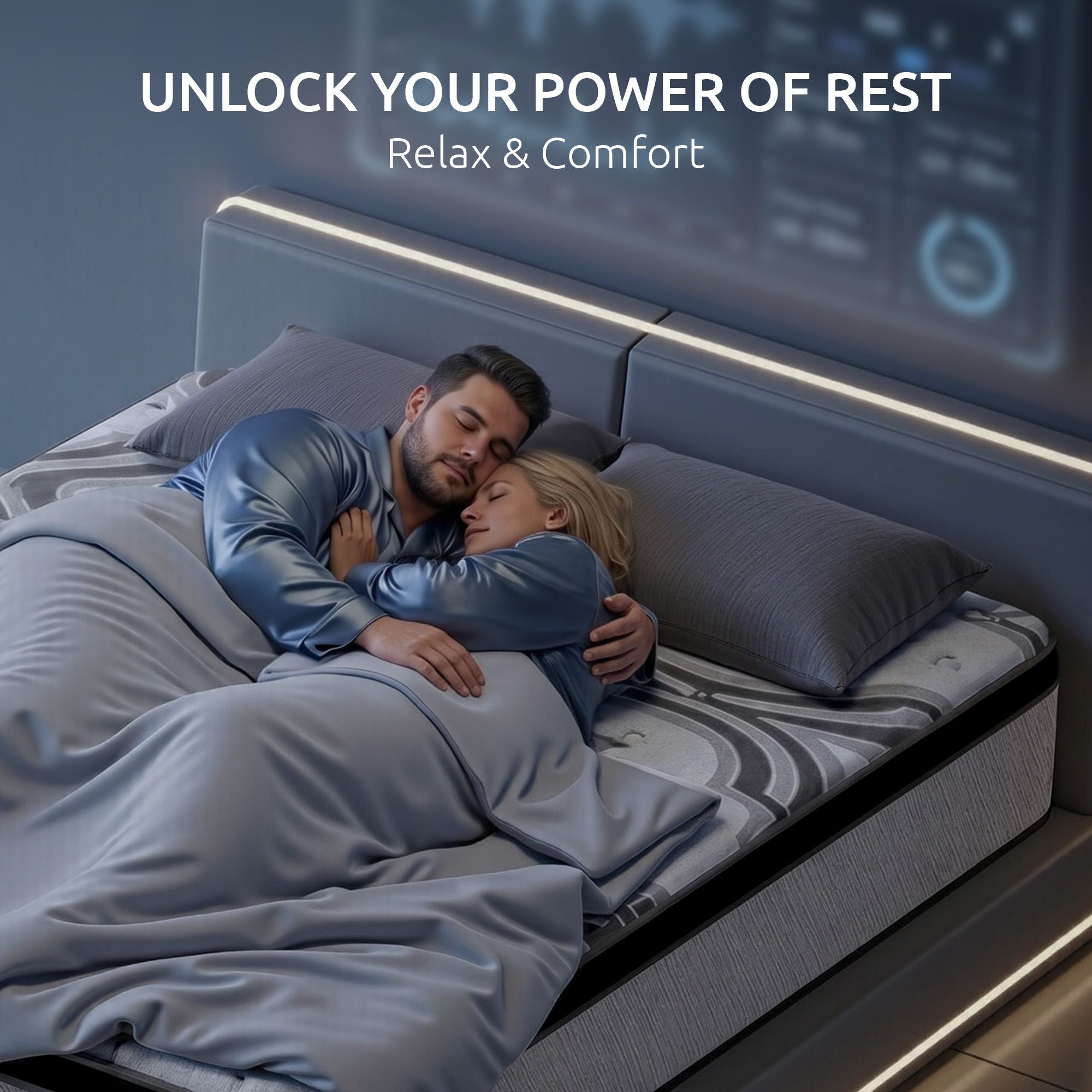 Double Mattress 34 cm 5 - Zone Pocket Spring with Latex & Memory Foam or Extra Lumbar & Shoulder Support - Furniture > Mattresses > Double Mattress - Rivercity House & Home Co. (ABN 18 642 972 209) - Affordable Modern Furniture Australia