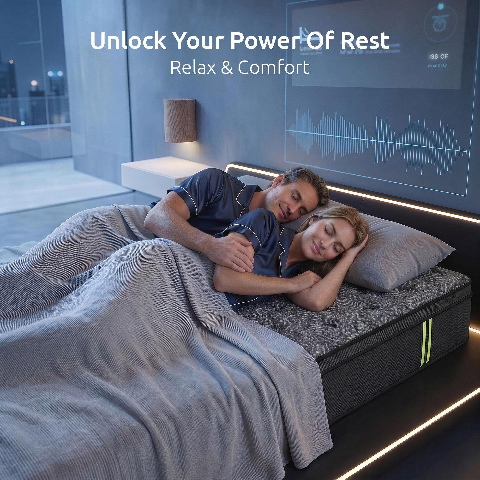 Double Mattress 34 cm 5 - Zone Pressure Relief Pocket Spring with Reinforced Edge Support & Breathable Gel Memory Foam Hybrid Mattress - Furniture > Mattresses > Double Mattress - Rivercity House & Home Co. (ABN 18 642 972 209) - Affordable Modern Furniture Australia