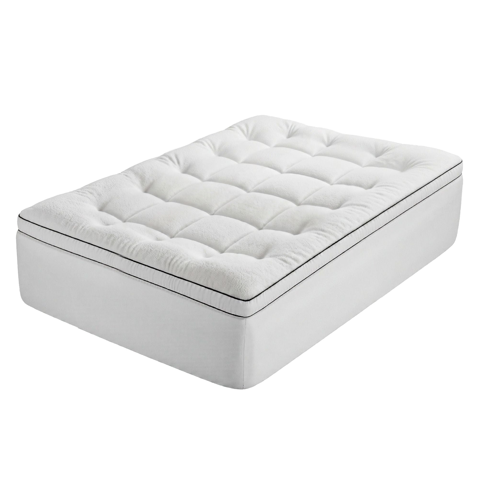 Double Mattress Topper 5cm Coral Fleece - Furniture > Mattresses > Mattress Toppers - Rivercity House & Home Co. (ABN 18 642 972 209) - Affordable Modern Furniture Australia