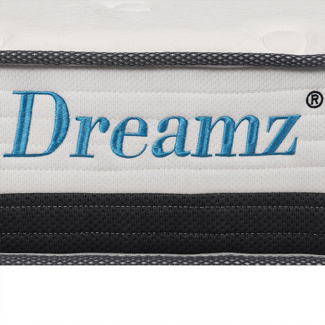 Double Pocket Spring Mattress HD Foam Medium Firm - White - Rivercity House & Home Co. (ABN 18 642 972 209) - Affordable Modern Furniture Australia