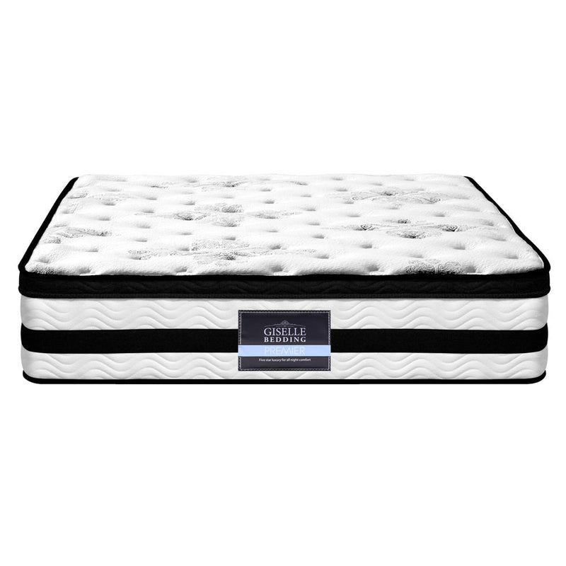 Double Size | Algarve Euro Top Pocket Spring Mattress (Medium Firm) - Rivercity House & Home Co. (ABN 18 642 972 209) - Affordable Modern Furniture Australia