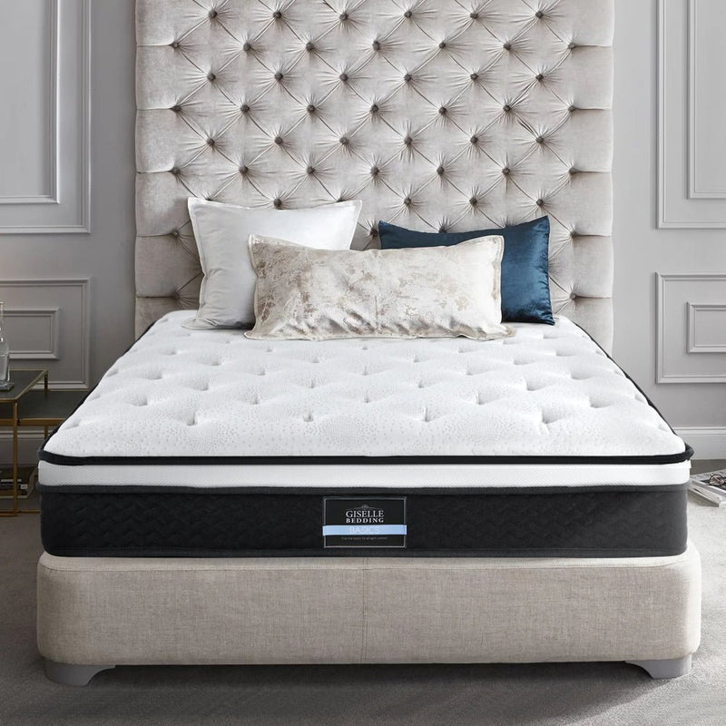 Double Size | Bonita Euro Top Bonnell Spring Mattress (Medium Firm) - Rivercity House & Home Co. (ABN 18 642 972 209) - Affordable Modern Furniture Australia