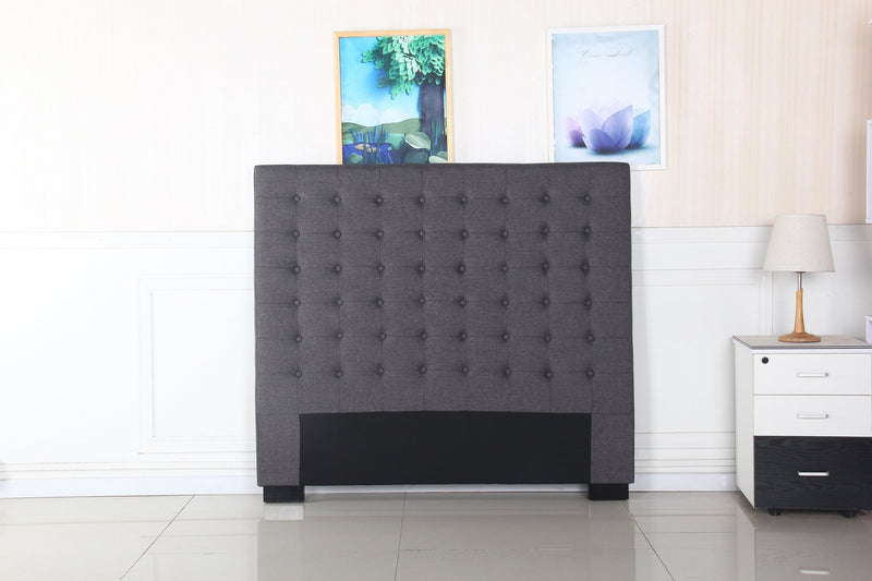 Double Size | Cilantro Headboard (Charcoal) - Rivercity House & Home Co. (ABN 18 642 972 209) - Affordable Modern Furniture Australia