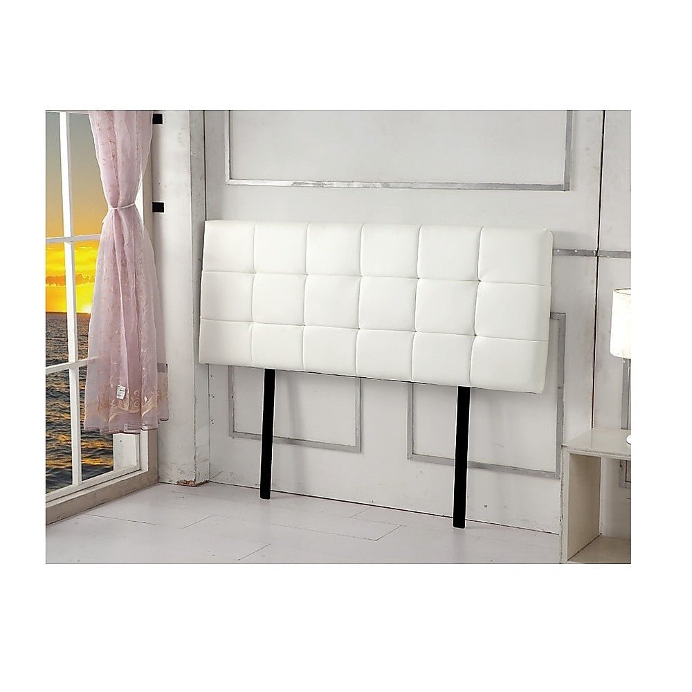 Double Size | Deluxe Headboard Bedhead (White) - Rivercity House & Home Co. (ABN 18 642 972 209) - Affordable Modern Furniture Australia