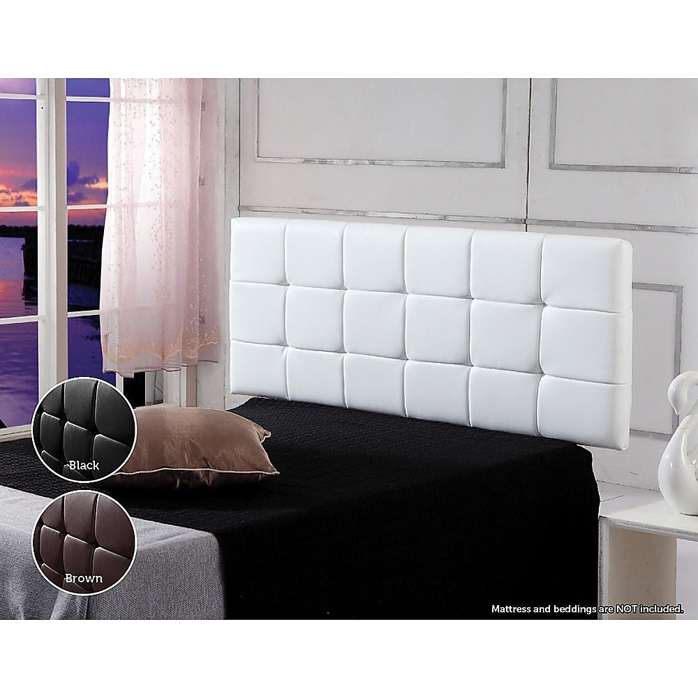 Double Size | Deluxe Headboard Bedhead (White) - Rivercity House & Home Co. (ABN 18 642 972 209) - Affordable Modern Furniture Australia