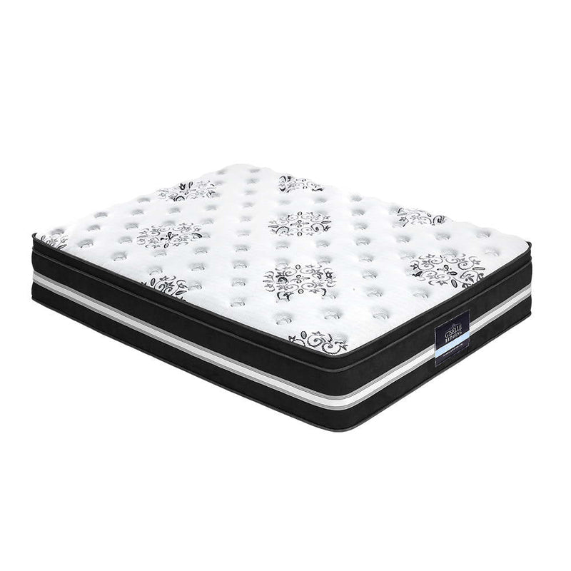 Double Size | Donegal Euro Top Cool Gel Pocket Spring Mattress (Medium Firm) - Rivercity House & Home Co. (ABN 18 642 972 209) - Affordable Modern Furniture Australia