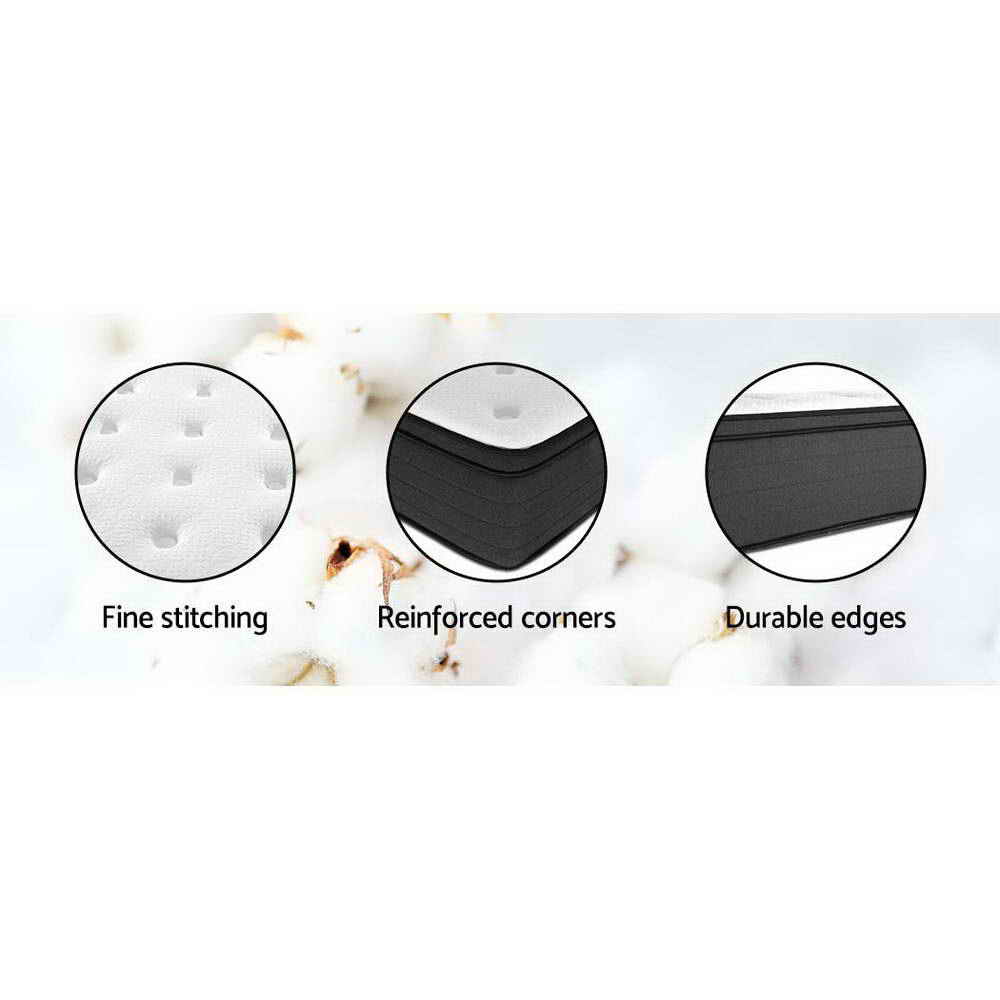 Double Size | Eve Euro Top Pocket Spring Mattress (Medium Firm) - Rivercity House & Home Co. (ABN 18 642 972 209) - Affordable Modern Furniture Australia