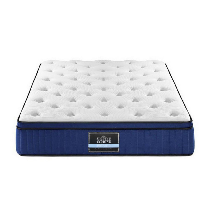 Double Size | Franky Euro Top Cool Gel Pocket Spring Mattress (Medium Firm) - Rivercity House & Home Co. (ABN 18 642 972 209) - Affordable Modern Furniture Australia